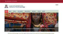 Desktop Screenshot of anthropology.arizona.edu