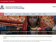 Tablet Screenshot of anthropology.arizona.edu