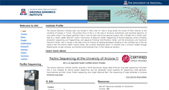 Desktop Screenshot of genome.arizona.edu