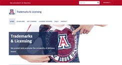 Desktop Screenshot of licensing.arizona.edu