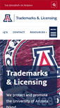 Mobile Screenshot of licensing.arizona.edu