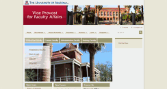 Desktop Screenshot of facultyaffairs.arizona.edu