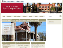 Tablet Screenshot of facultyaffairs.arizona.edu