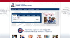 Desktop Screenshot of ahsl.arizona.edu