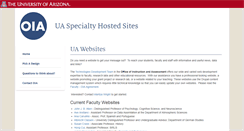 Desktop Screenshot of faculty.arizona.edu