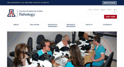 Desktop Screenshot of pathology.arizona.edu