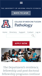 Mobile Screenshot of pathology.arizona.edu