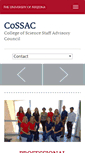 Mobile Screenshot of cossac.arizona.edu
