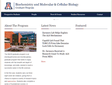 Tablet Screenshot of bmcb.biology.arizona.edu
