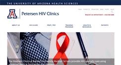 Desktop Screenshot of hiv.medicine.arizona.edu