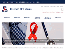 Tablet Screenshot of hiv.medicine.arizona.edu