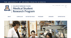 Desktop Screenshot of msrp.medicine.arizona.edu