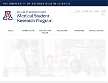 Tablet Screenshot of msrp.medicine.arizona.edu