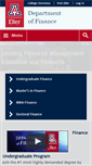 Mobile Screenshot of finance.eller.arizona.edu