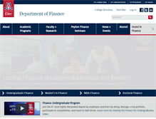 Tablet Screenshot of finance.eller.arizona.edu