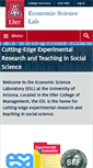 Mobile Screenshot of econlab.arizona.edu