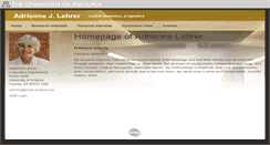 Desktop Screenshot of alehrer.faculty.arizona.edu