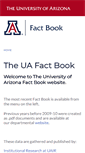 Mobile Screenshot of factbook.arizona.edu