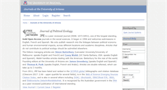 Desktop Screenshot of journals.uair.arizona.edu