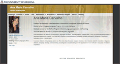 Desktop Screenshot of anacarvalho.faculty.arizona.edu