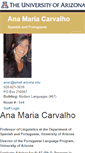 Mobile Screenshot of anacarvalho.faculty.arizona.edu