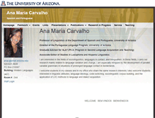 Tablet Screenshot of anacarvalho.faculty.arizona.edu