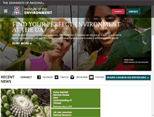 Tablet Screenshot of environment.arizona.edu