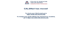 Desktop Screenshot of calsmail.arizona.edu