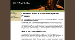 Desktop Screenshot of camerata.arizona.edu