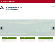 Tablet Screenshot of geography.arizona.edu