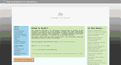 Desktop Screenshot of alec.arizona.edu