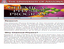 Tablet Screenshot of chemphys.arizona.edu