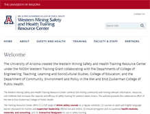 Tablet Screenshot of miningsh.arizona.edu