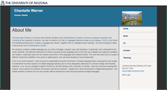 Desktop Screenshot of cwarner.web.arizona.edu