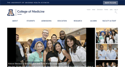 Desktop Screenshot of medicine.arizona.edu