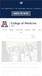 Mobile Screenshot of medicine.arizona.edu