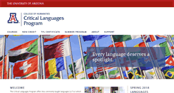 Desktop Screenshot of clp.arizona.edu