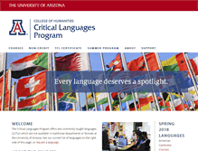 Tablet Screenshot of clp.arizona.edu