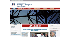Desktop Screenshot of mge.arizona.edu