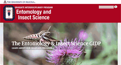 Desktop Screenshot of insects.arizona.edu