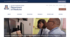 Desktop Screenshot of deptmedicine.arizona.edu