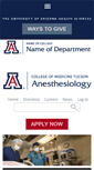 Mobile Screenshot of anesth.medicine.arizona.edu