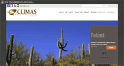Desktop Screenshot of climas.arizona.edu