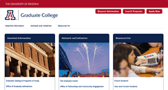 Desktop Screenshot of grad.arizona.edu