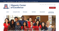 Desktop Screenshot of hispanichealth.arizona.edu