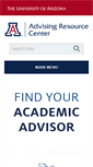 Mobile Screenshot of advising.arizona.edu