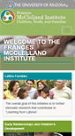 Mobile Screenshot of mcclellandinstitute.arizona.edu