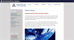 Desktop Screenshot of globalchange.arizona.edu
