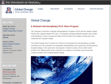 Tablet Screenshot of globalchange.arizona.edu