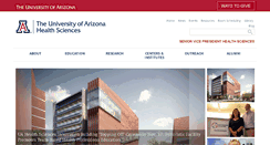 Desktop Screenshot of ahsc.arizona.edu